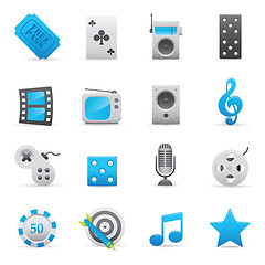 Image showing Entertainment Icons | Indigo Serie 01