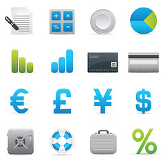Image showing Finance Icons | Indigo Series 01