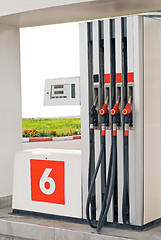 Image showing Petrol pumps