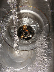 Image showing down the drain