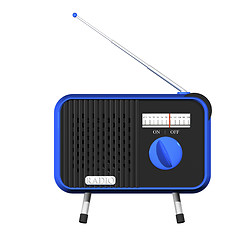 Image showing Blue radio