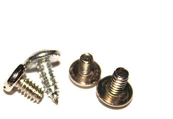 Image showing screws isolated over white