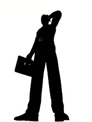 Image showing Shadow Businessman 