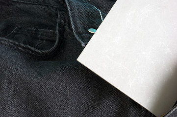 Image showing grey card in pants