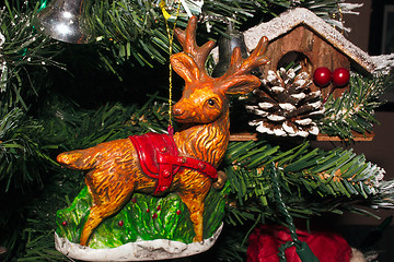 Image showing reindeer tree decoration