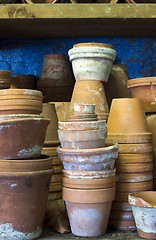 Image showing Stacks of Pots