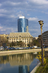 Image showing Bucharest - view over Dambovita river