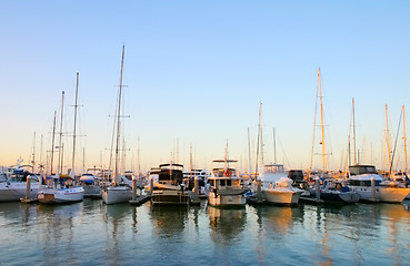 Image showing Marina Boats