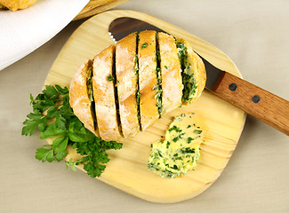 Image showing Herb And Garlic Bread