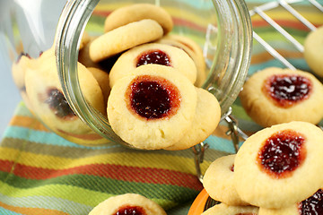 Image showing Jam Biscuits