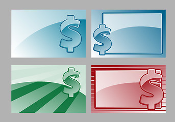 Image showing dollar cards