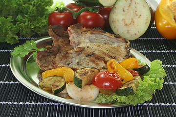 Image showing Mixed grill