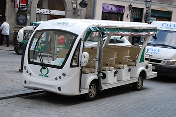 Image showing vehicle to transport visitors in Cracow 