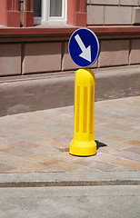 Image showing road construction warning signs