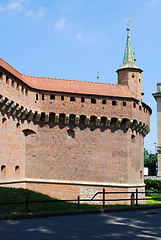 Image showing The Barbican in Krakow, Poland.