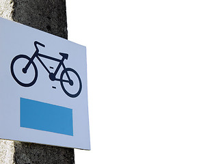 Image showing bike sign