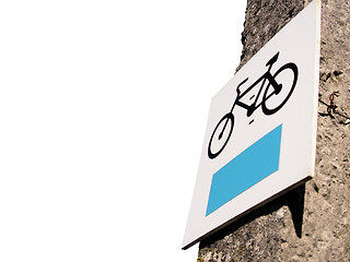 Image showing bike sign