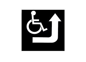 Image showing sign for disabled parking 