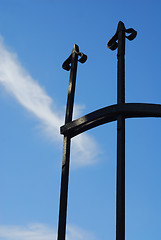 Image showing cemetery gate