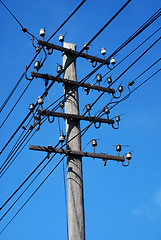 Image showing high voltage power line
