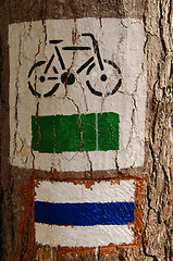 Image showing bicycle sign