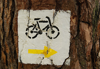 Image showing bicycle sign