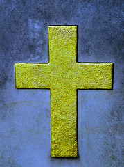 Image showing golden cross