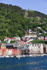 Image showing Summer in Bergen, Norway