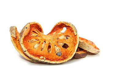 Image showing Bale Fruit dried tee. Isolated on white.