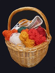 Image showing Knitting basket