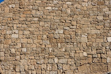 Image showing Ancient stone wall texture