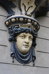 Image showing Ornament on the city hall in Sighisoara