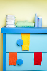 Image showing cabinet in nursery room