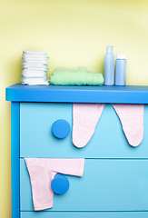 Image showing cabinet in nursery room