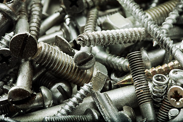 Image showing bolts and nuts as background