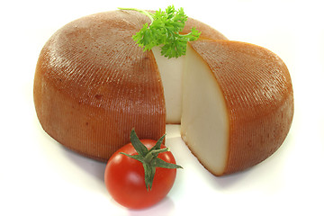 Image showing Smoked goat cheese