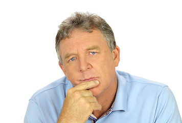 Image showing Casual Concerned Man