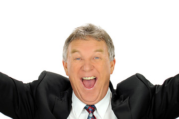 Image showing Ecstatic Businessman