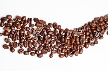 Image showing cofee beans road