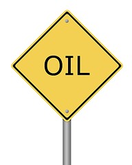 Image showing Warning Sign Oil