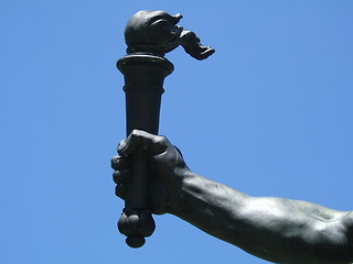 Image showing Bronze flame