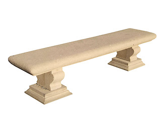 Image showing Antique bench isolated