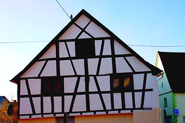 Image showing Half-timbered house