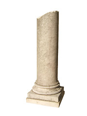 Image showing Antique column isolated