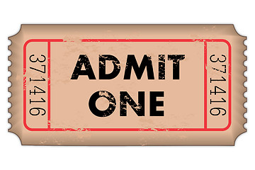 Image showing Vintage Ticket