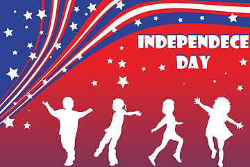Image showing background illustration for Independence day