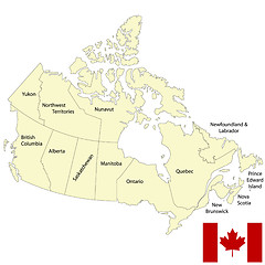 Image showing Detailed map of Canada