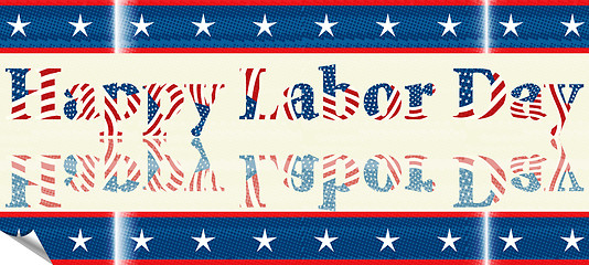 Image showing Labor Day sticker