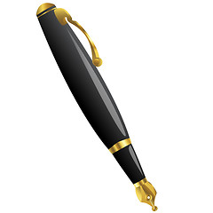 Image showing Golden pen