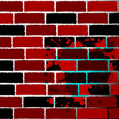 Image showing brick wall 